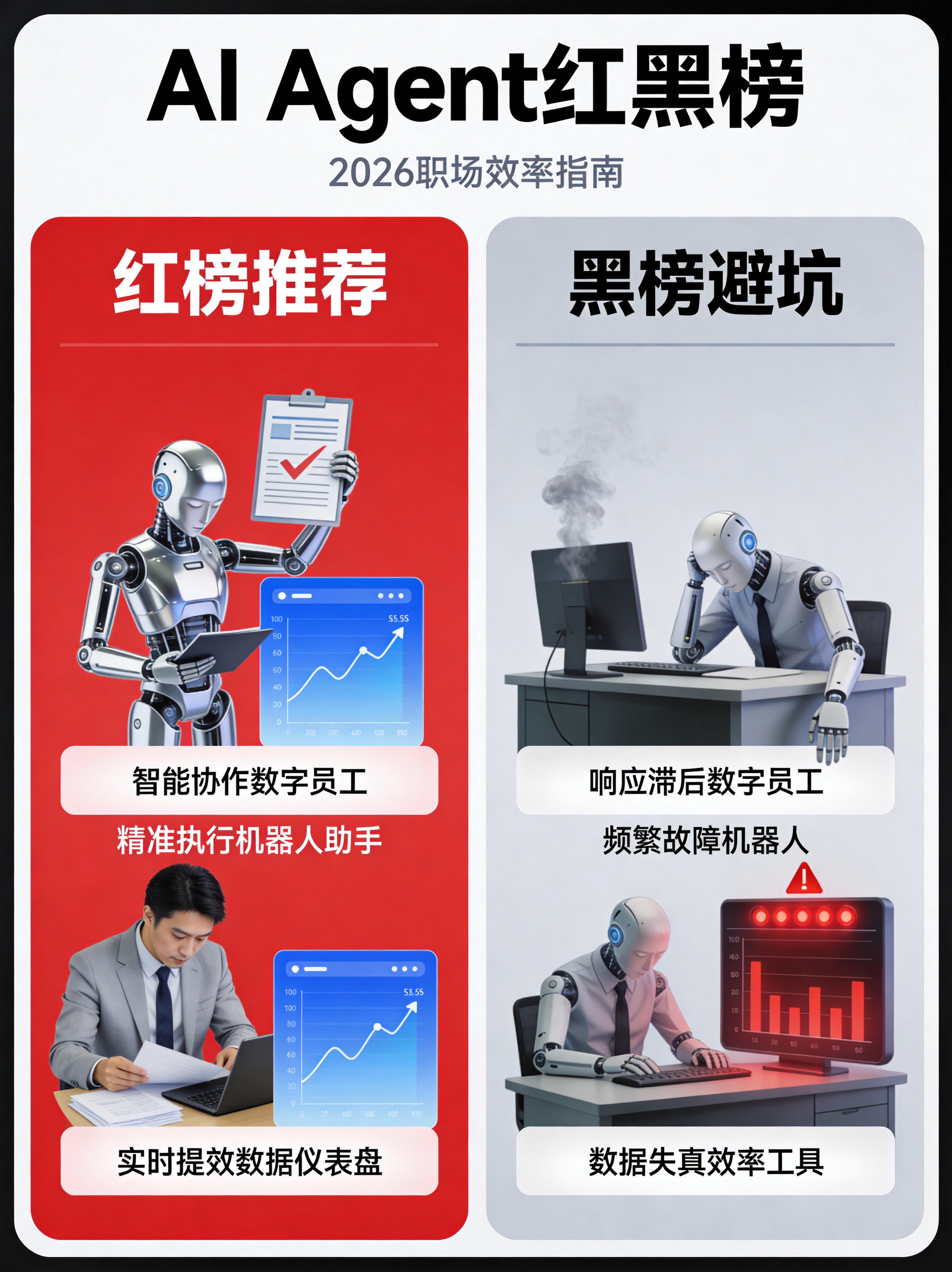 AI Agent红黑榜:2026年哪些"数字员工"真的能帮你干活?